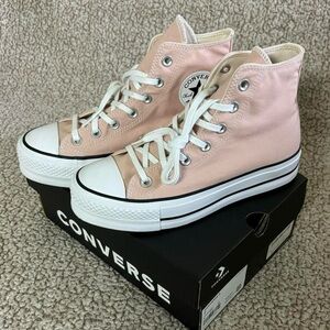 CONVERSE CHUCK TAYLOR ALL STAR LIFT PLATFORM SNEAKERS PINK CLAY